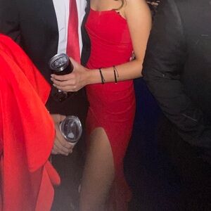 Red Windsor prom dress